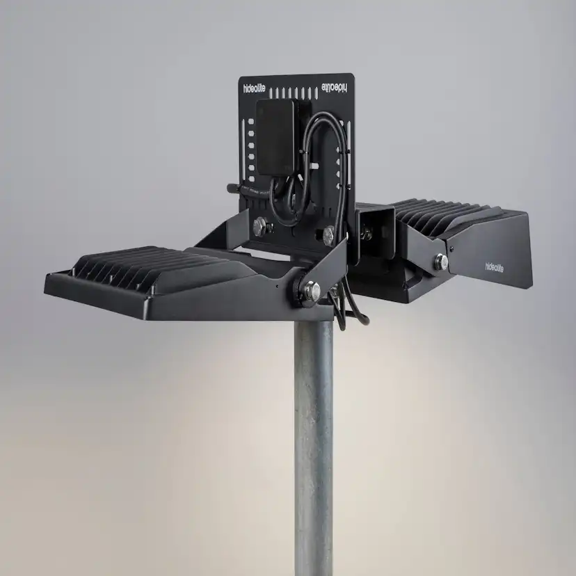 Stolptopp Hide-a-lite Linjär 1-2 Arm Svart