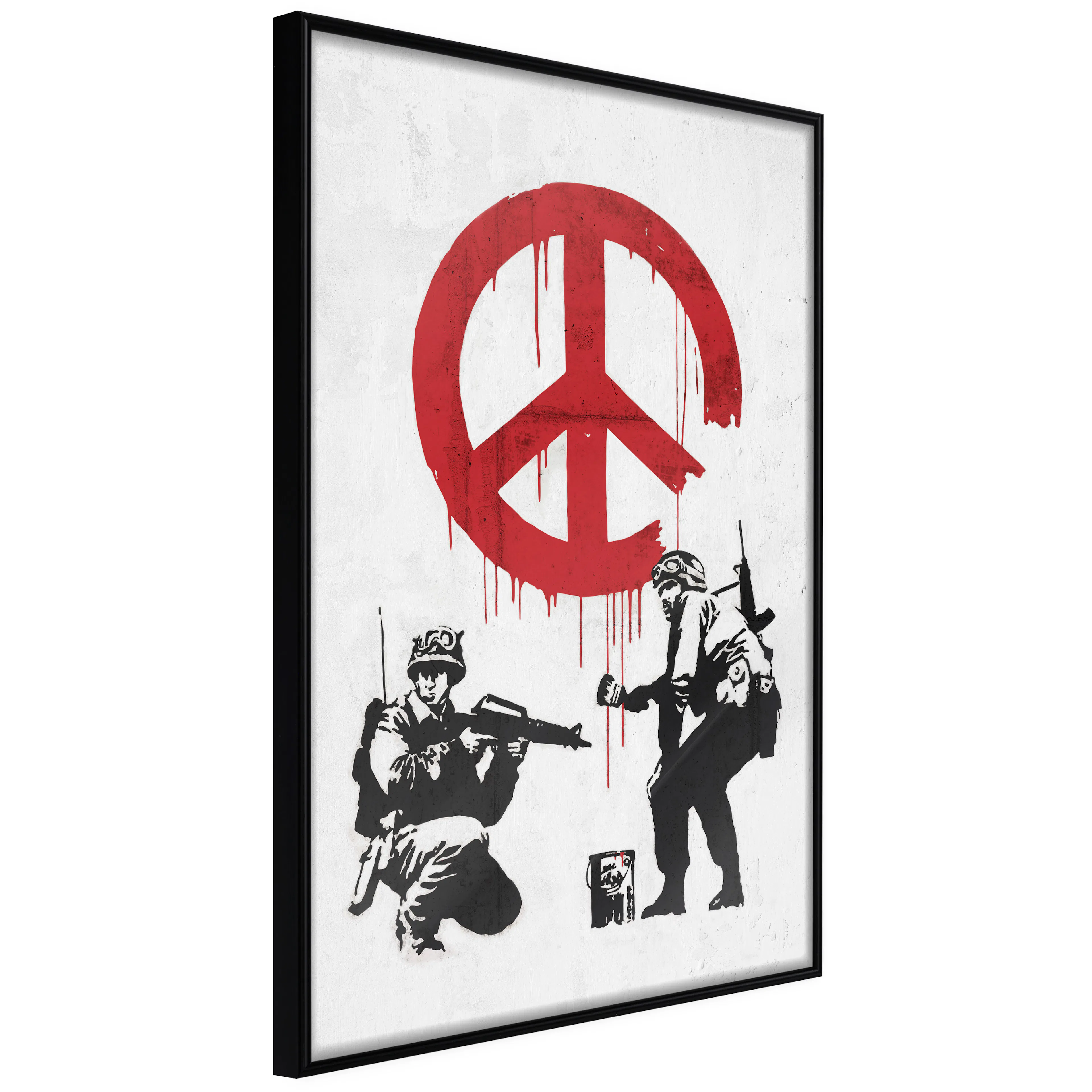Affisch - War and Peace [Poster] 40x60 Svart ram, 40x60 cm