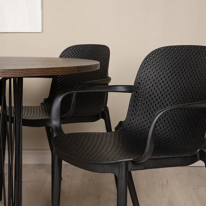 Matgrupp furniture/fashion Stone Rund med 4 Baltimore Stolar