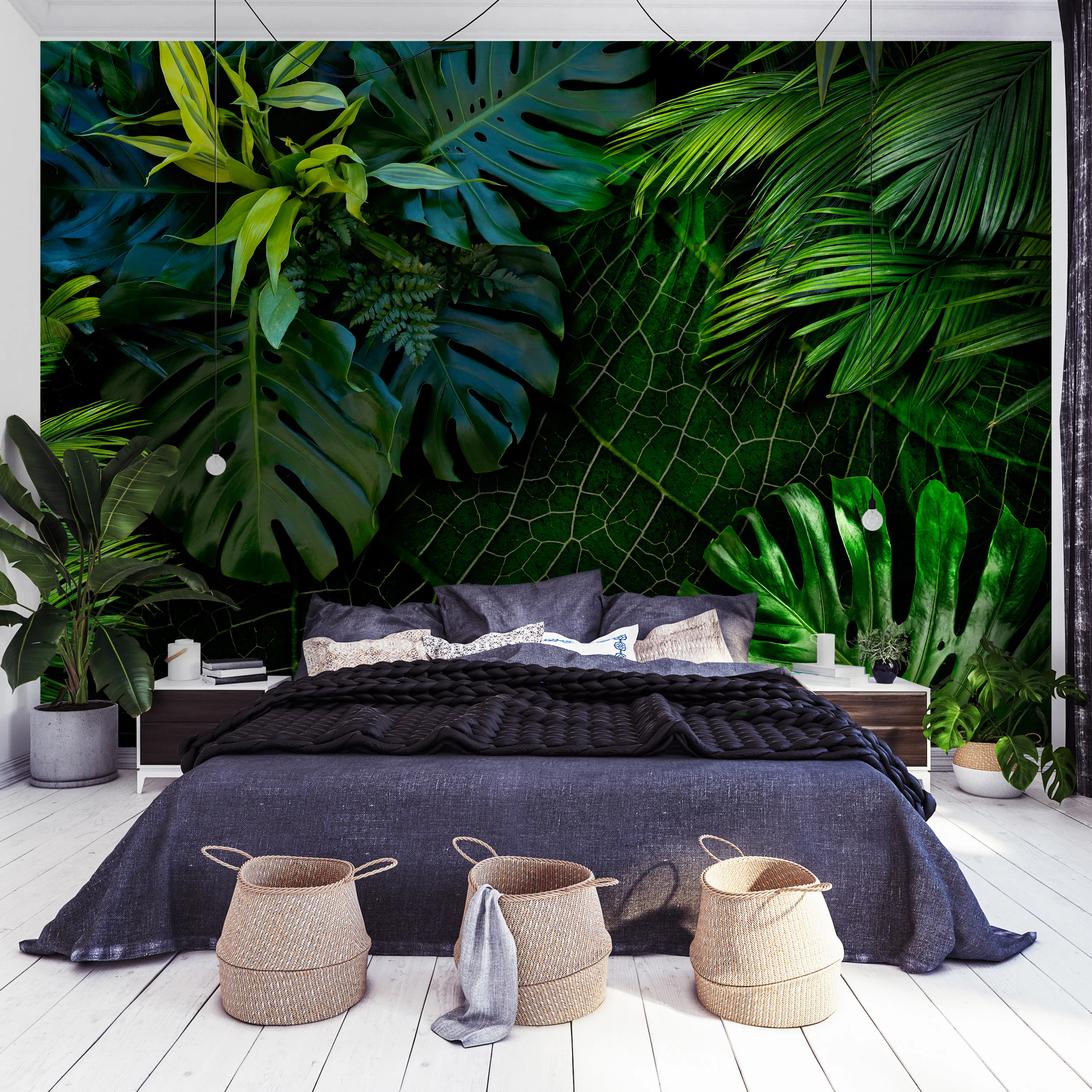 Fototapet Arkiio Självhäftande Dark Jungle