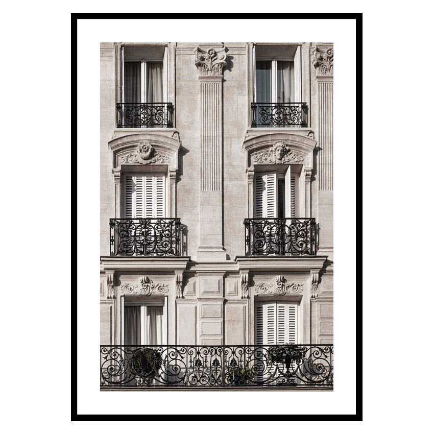 Poster Gallerix Parisian Building Facade