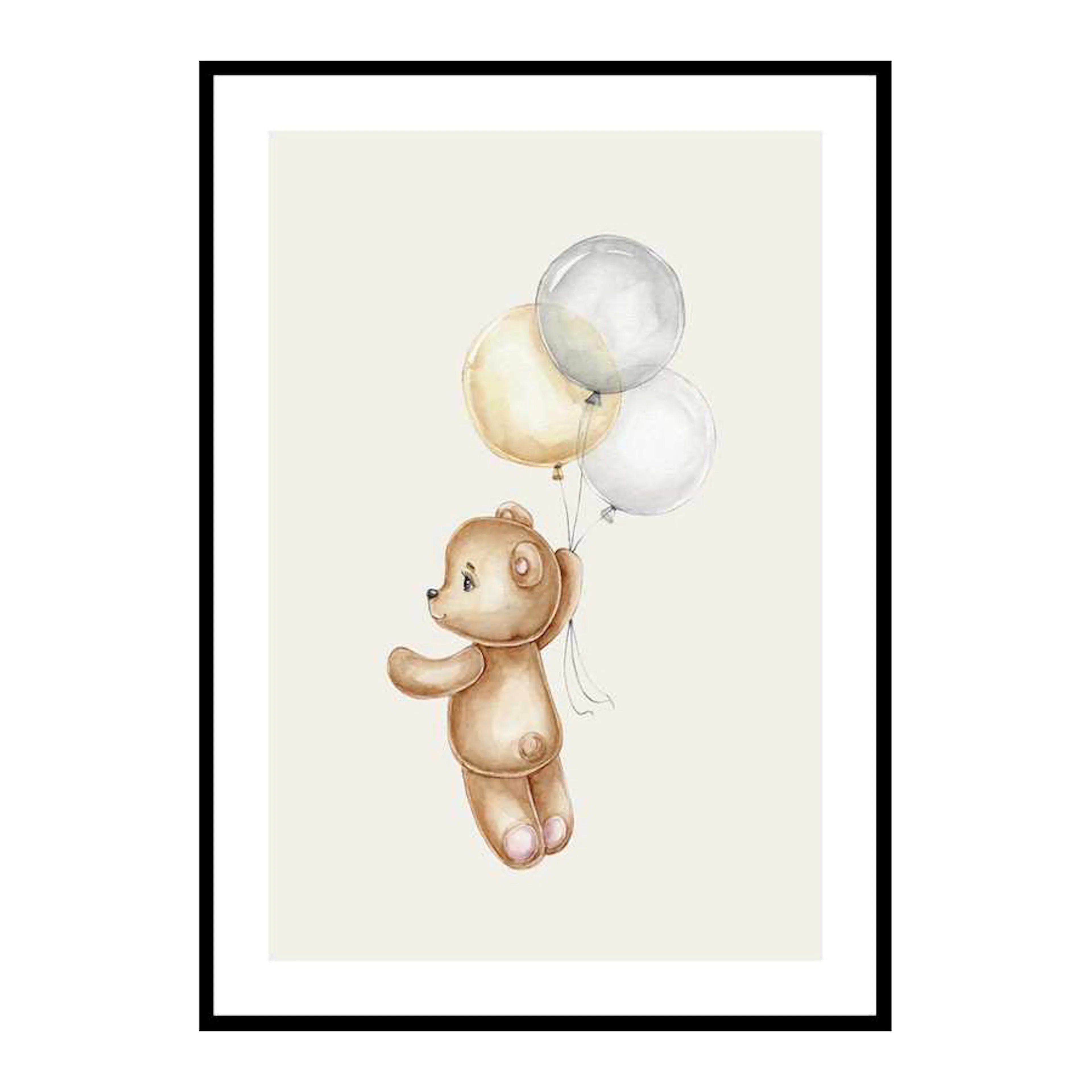Teddy With Balloons 50x70 cm