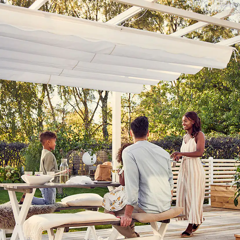 Pergola 4x4 m Vit Vit