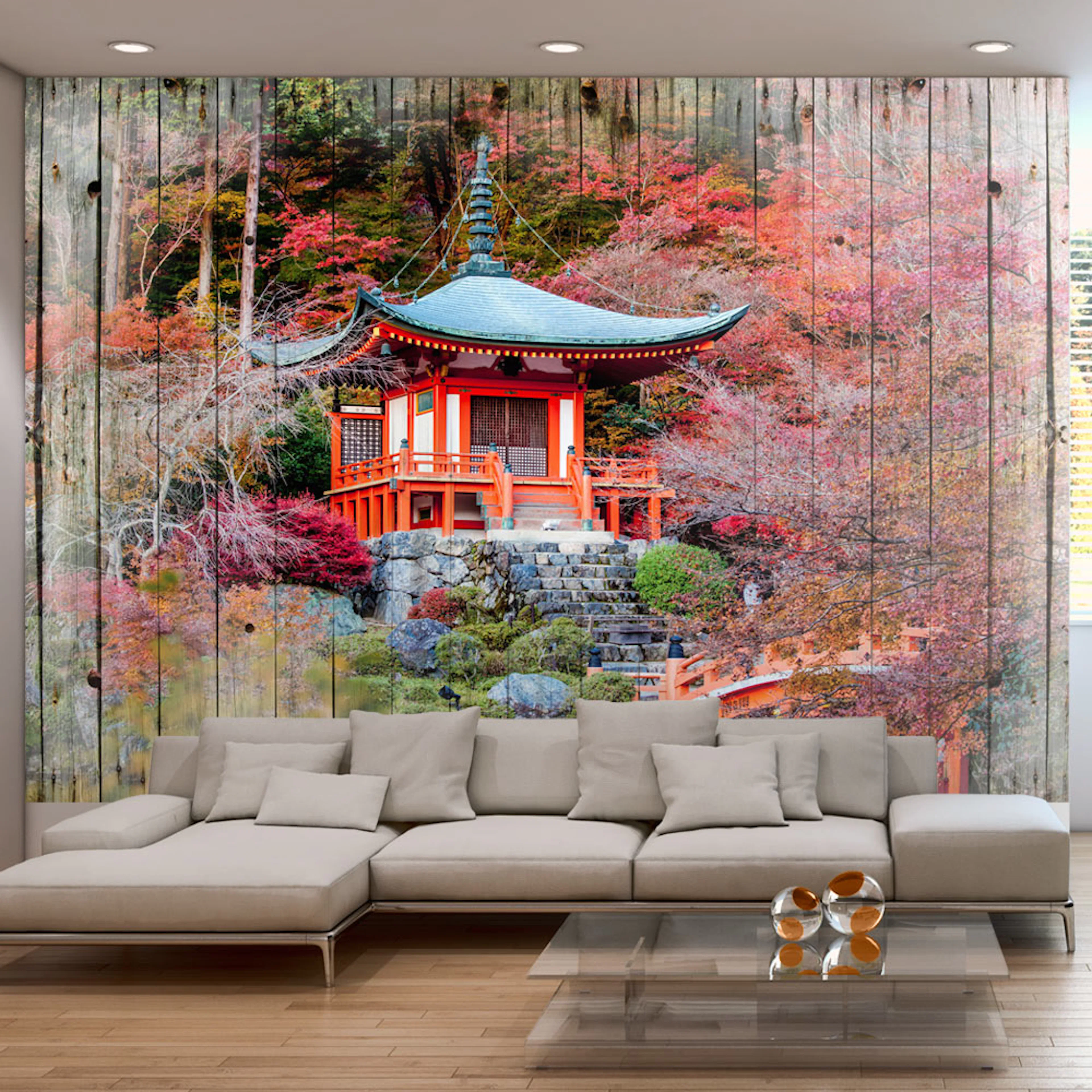 Fototapet Arkiio Självhäftande Autumnal Japan
