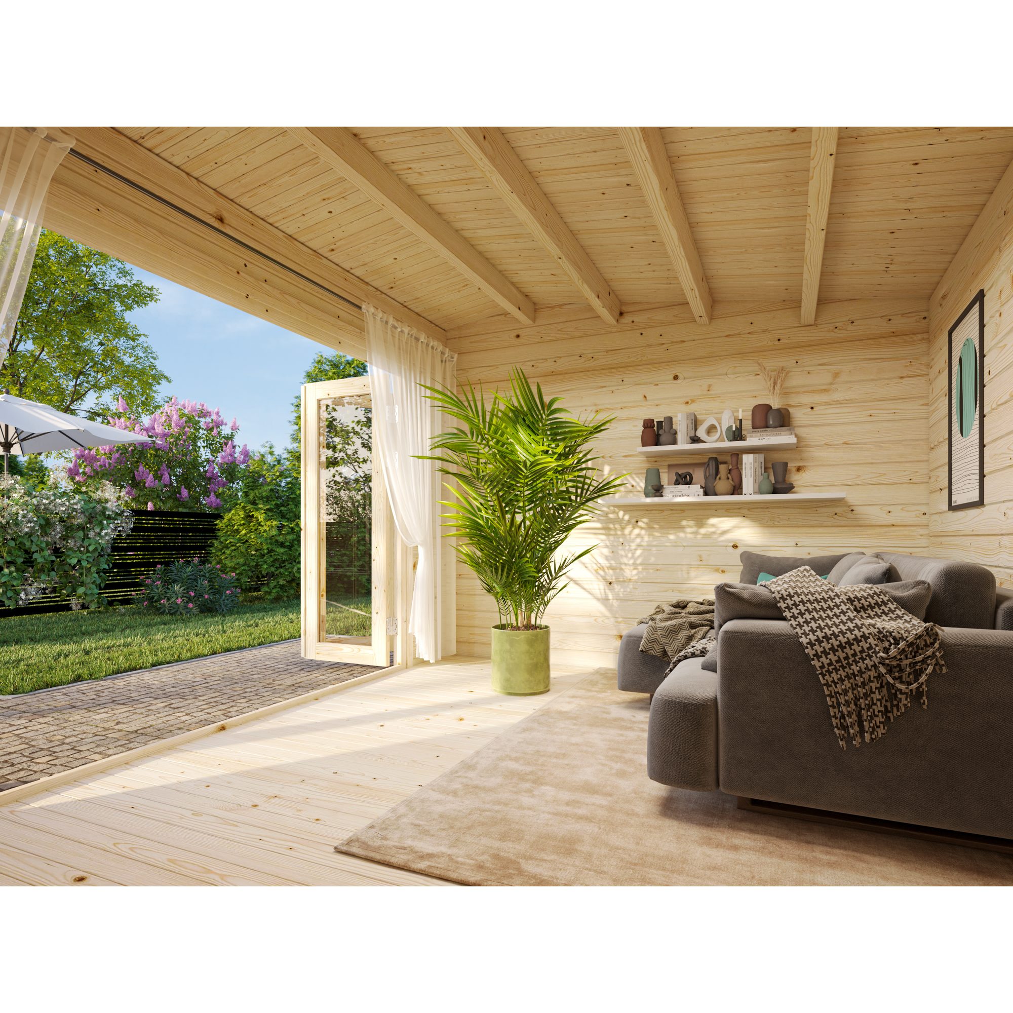Ines 11,1 m2 Impregnerad transparent
