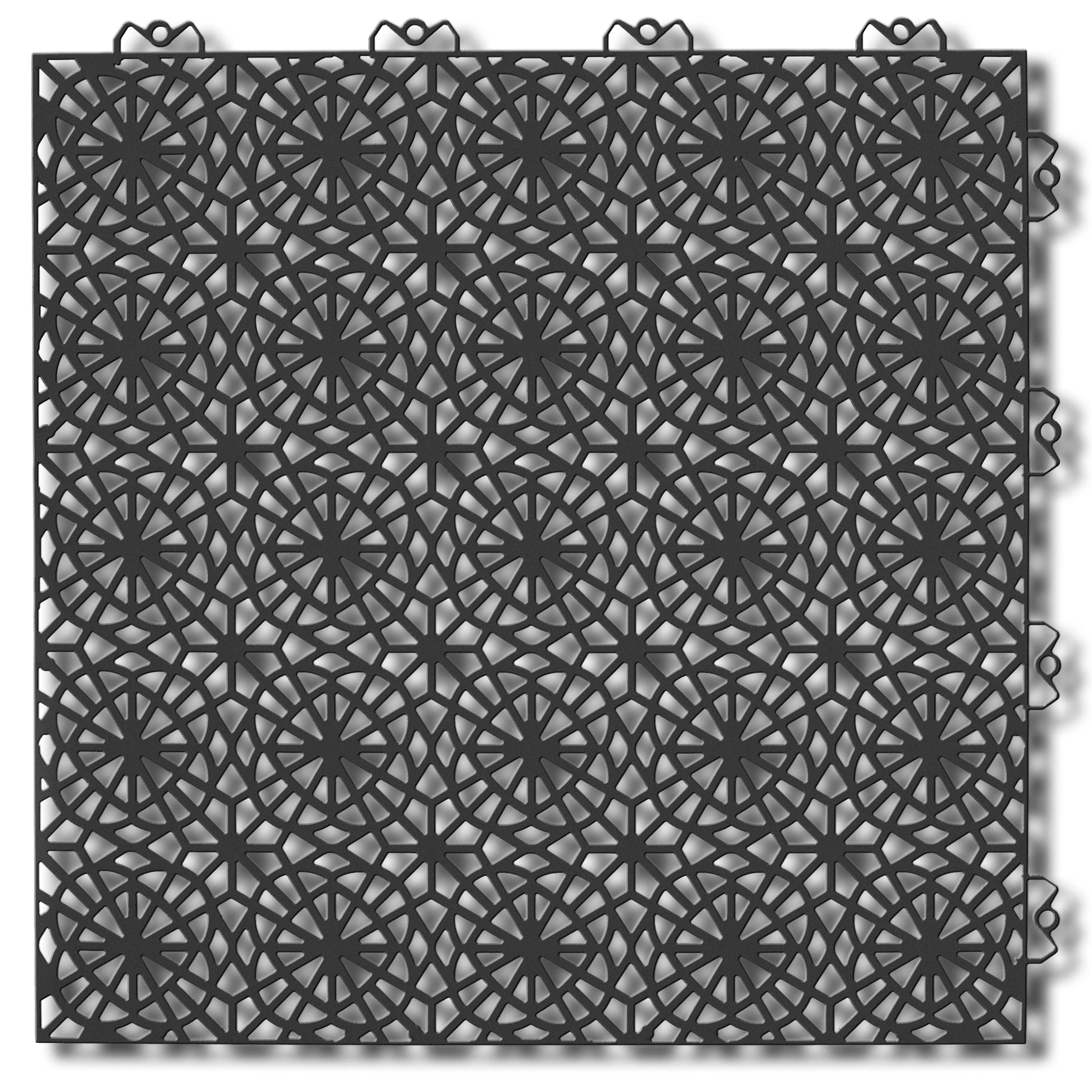 Golvplatta Bergo XL Graphite Grey Golvtrall i Plast