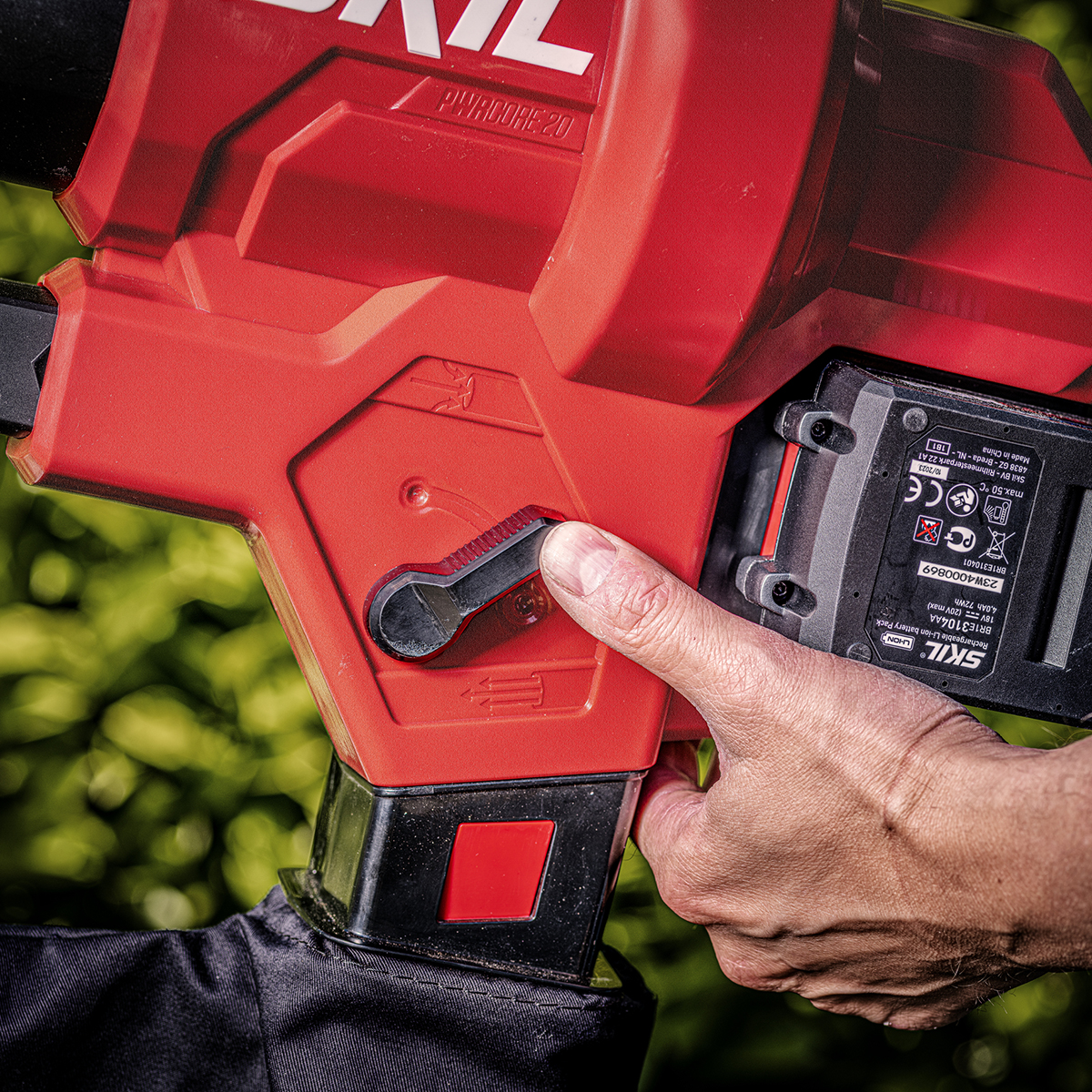 Lövblås/-Sug SKIL 0350 BA Kolborstfri Batteridriven