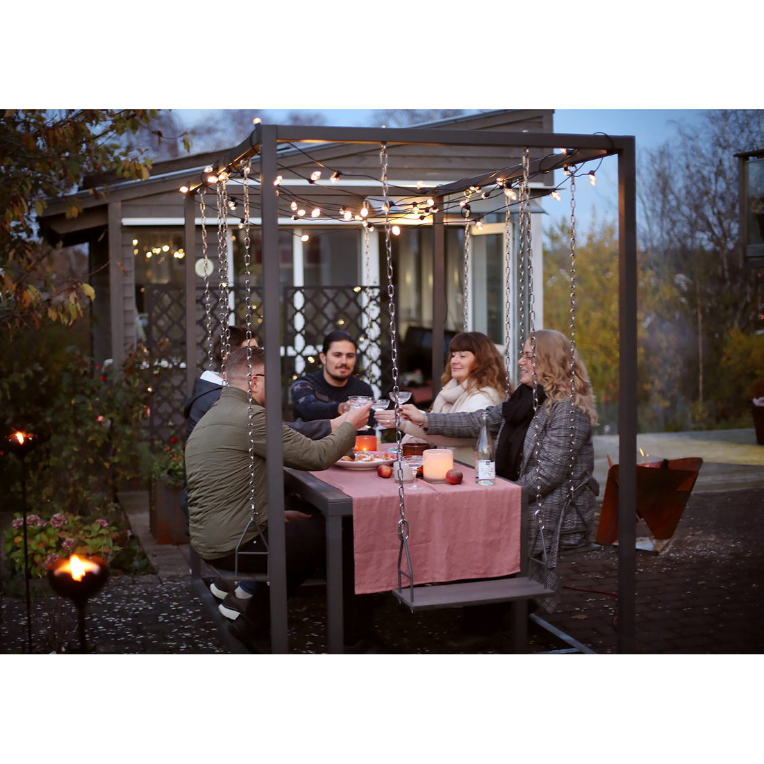 Pergolagunga Jabo Med Bord För 6 Personer 2200x1400x2100 mm