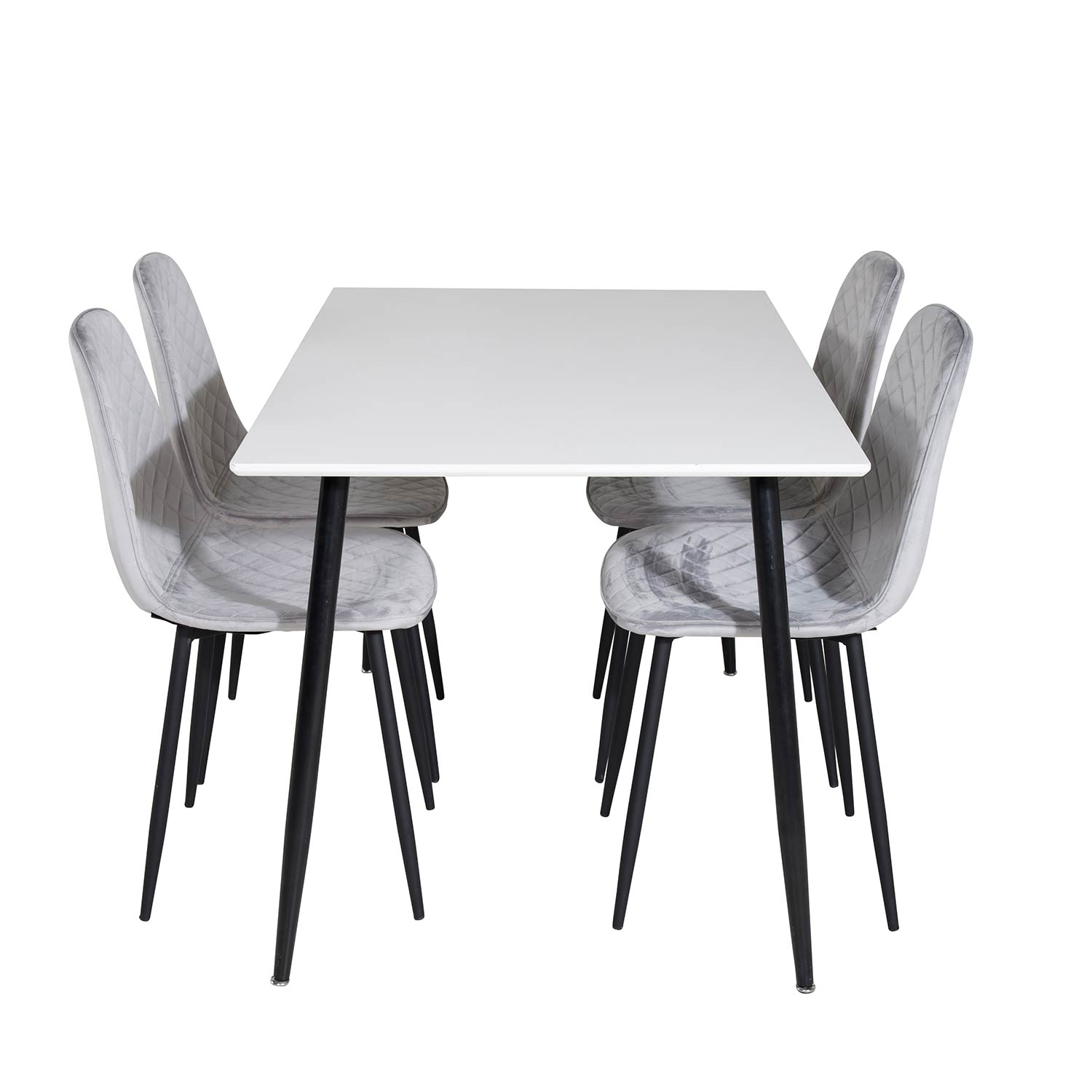 Matgrupp Venture Home Pobbie med 4 Phoi Stolar Sammet