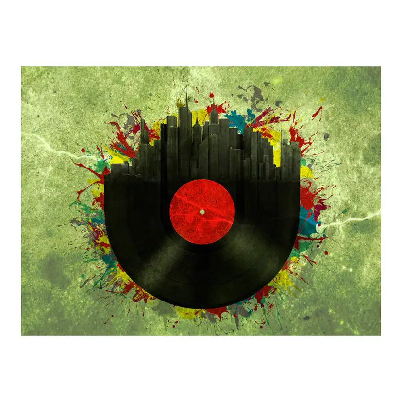 Fototapet Arkiio Colorful Melodies Of The City