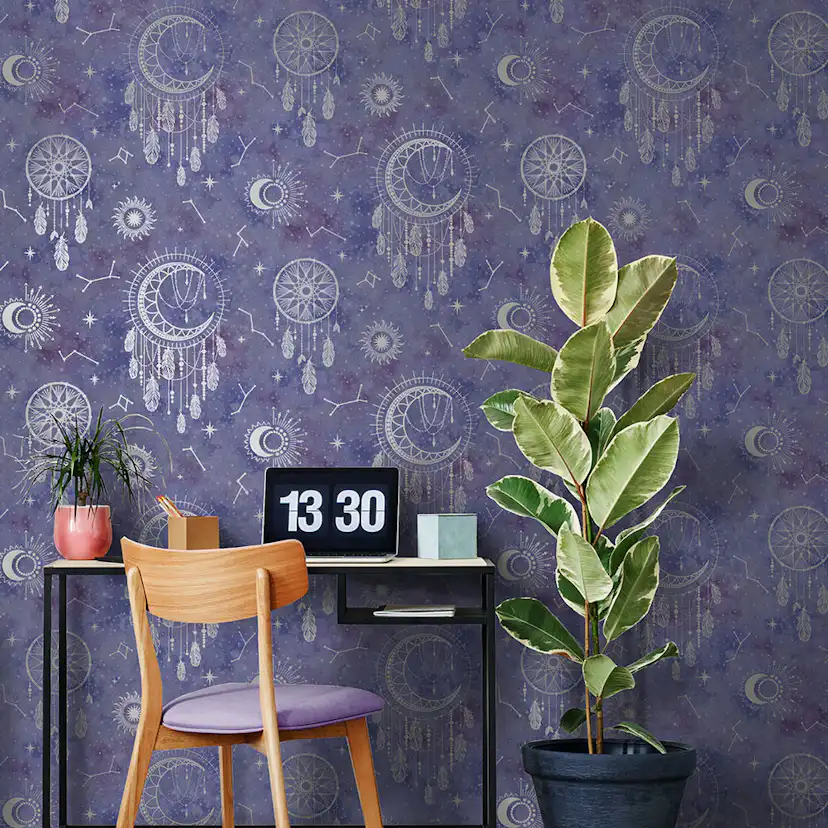 Tapet Holden Dream Catcher Dreamcatcher Purple Silver 13331