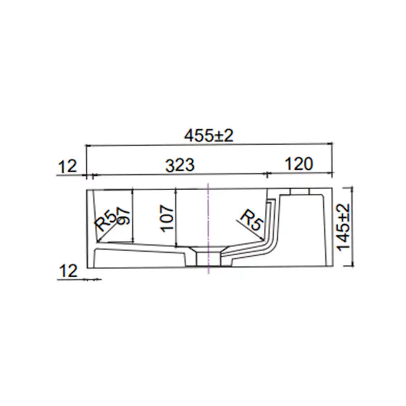 Tvättställ Lavabo Solid Surface 60