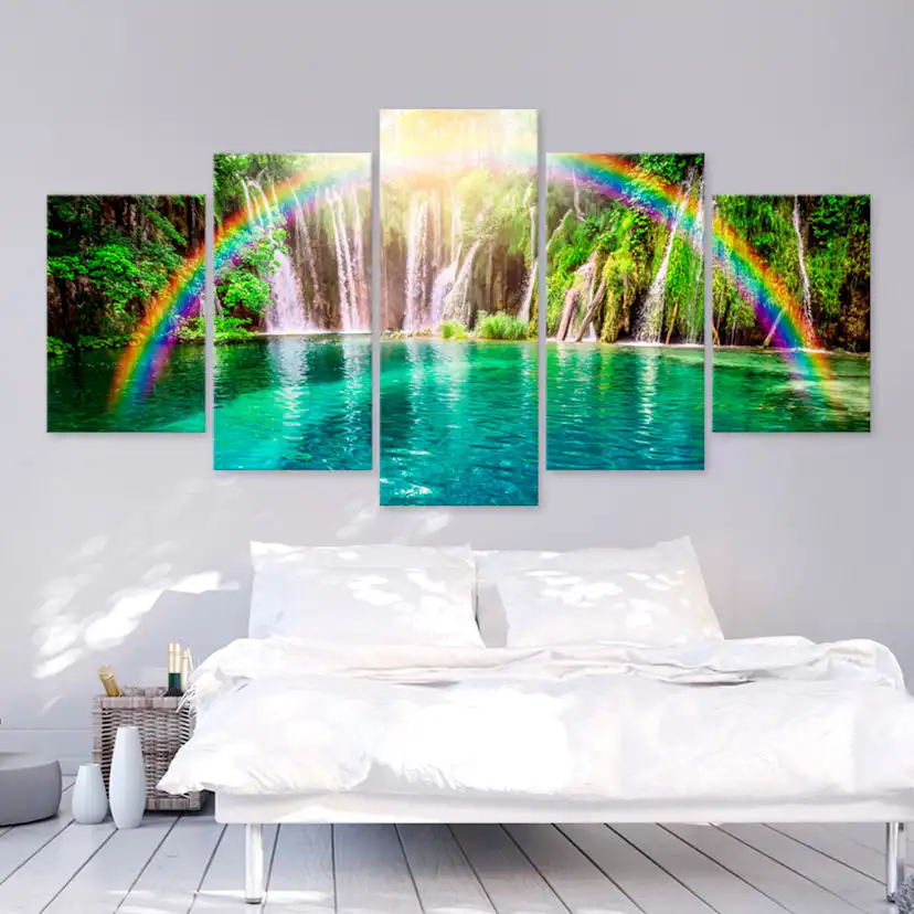 Tavla Arkiio Rainbow Time Wide 5 delar 225x100