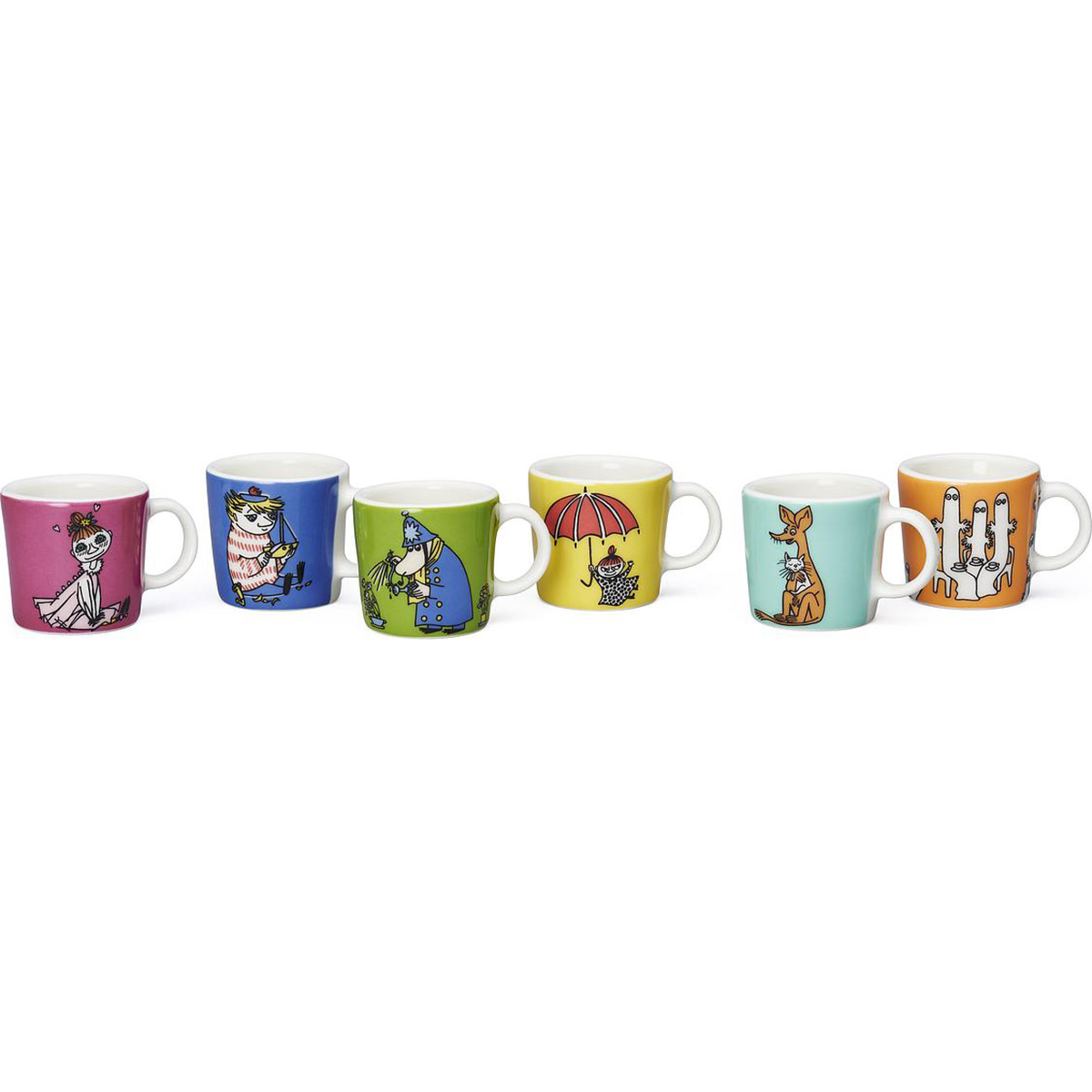 Mini-mugg Arabia Mumin Klassiker 6-pack
