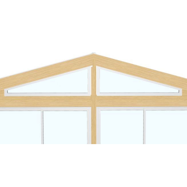 Gavelspetsfönster Landskap Par Robust Vår till Höst