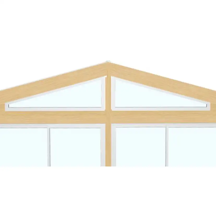 Gavelspetsfönster Landskap Par Robust Vår till Höst