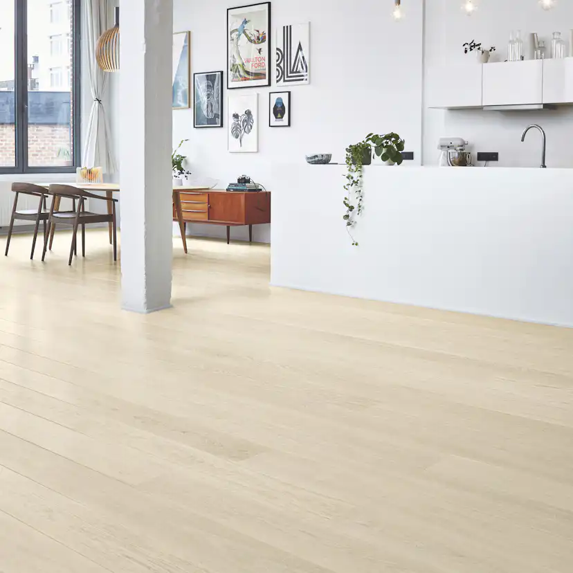 Parkettgolv Tarkett Shade Ek Cotton White 2000 mm 1-stav