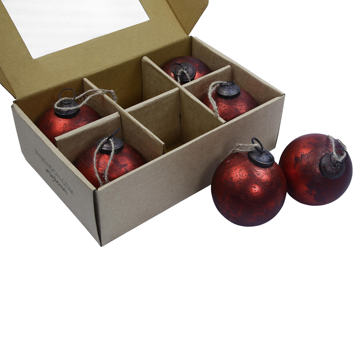 Christmas Balls Lux - Red Röd