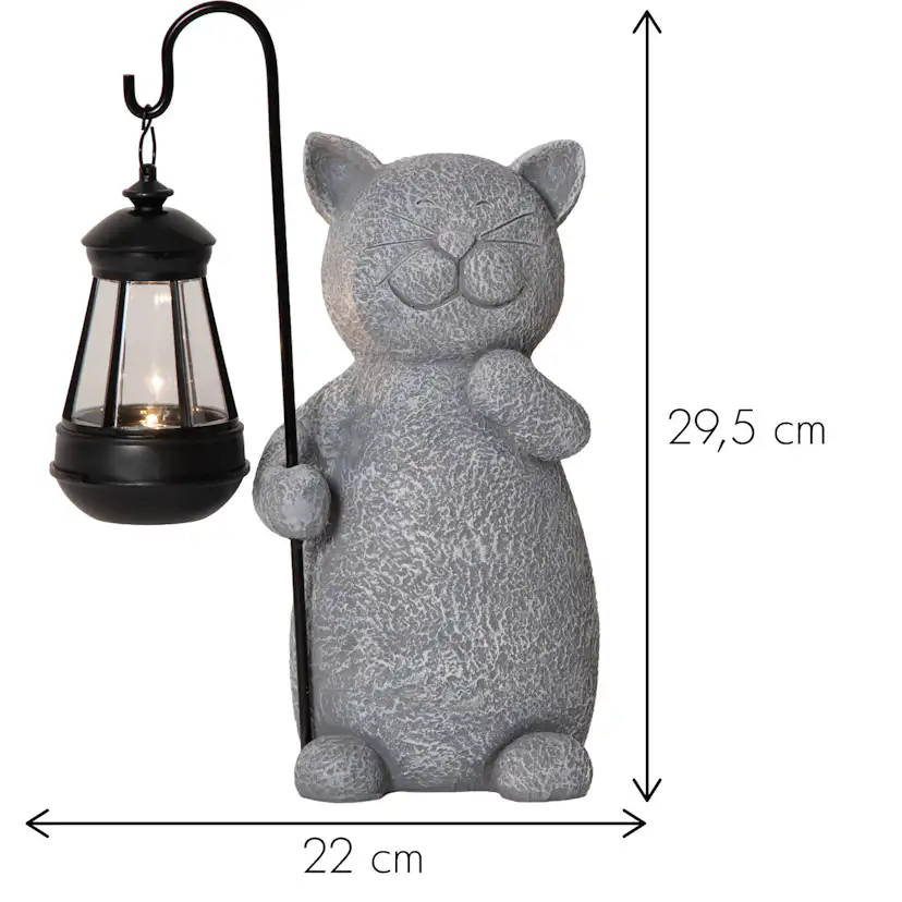 Solcellsdekoration Star Trading Smilla Grå 29,5 cm