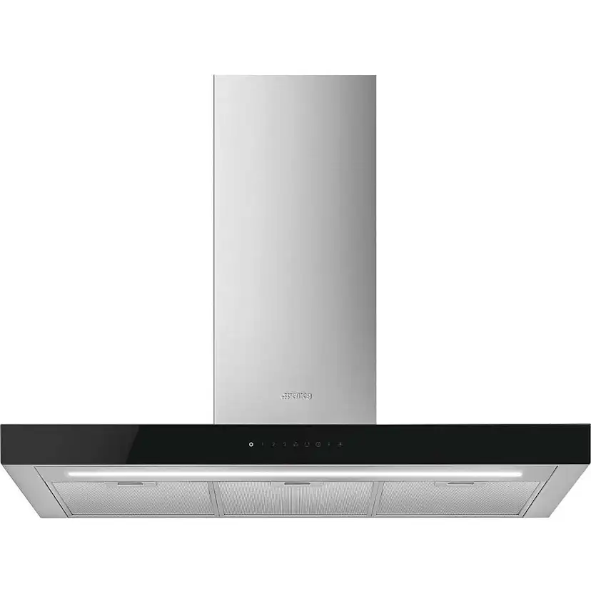 Vägghängd Köksfläkt Smeg KBT9L4VN Rostfri Design med LED och Touchkontroll