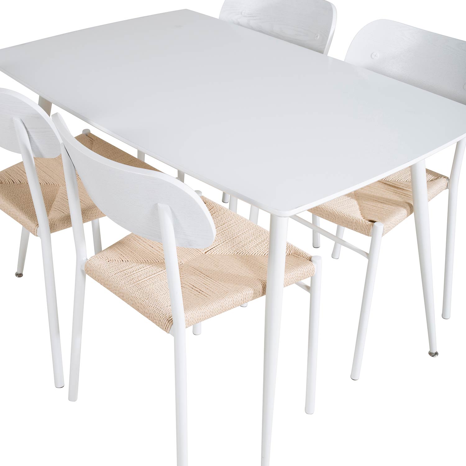 Matgrupp Venture Home Pobbie med 4 Peggy Stolar Vit