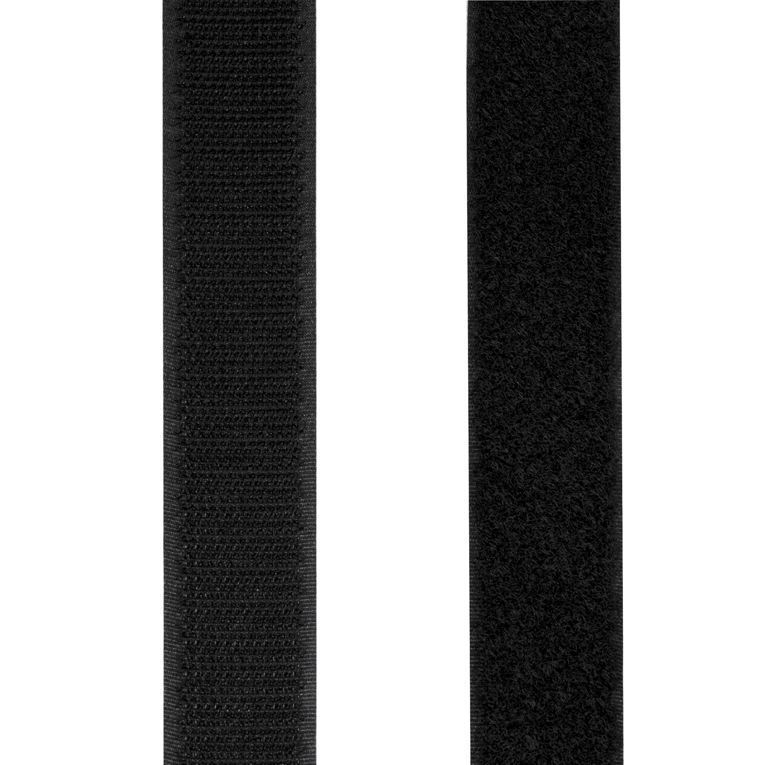 Kardborreband dubbelsidig 25mm 5 meter Svart Svart