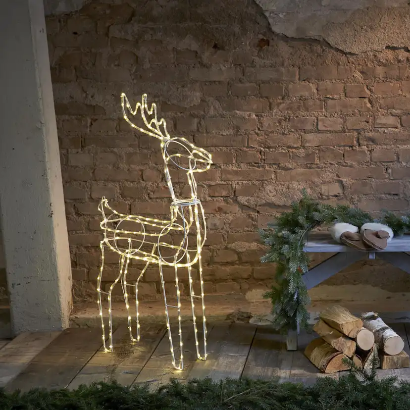 Dekorationsbelysning Star Trading Tuby Deer 100 cm