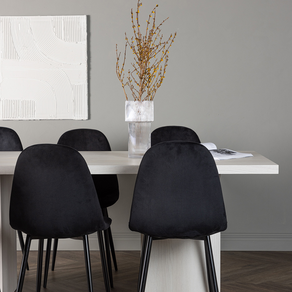 Matgrupp Venture Home Olga med 6 st Polar stolar