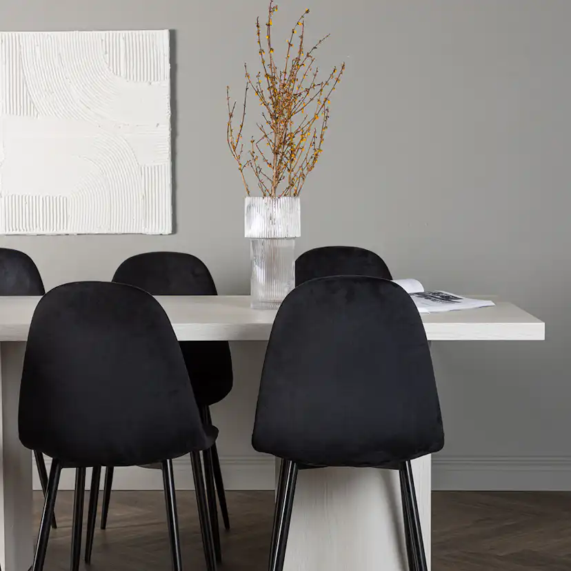 Matgrupp Venture Home Olga med 6 st Polar stolar