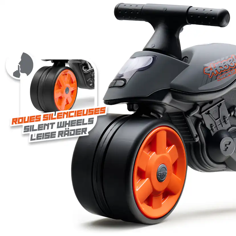 Motorcykel Falk Street Champion Svart EVA-Hjul