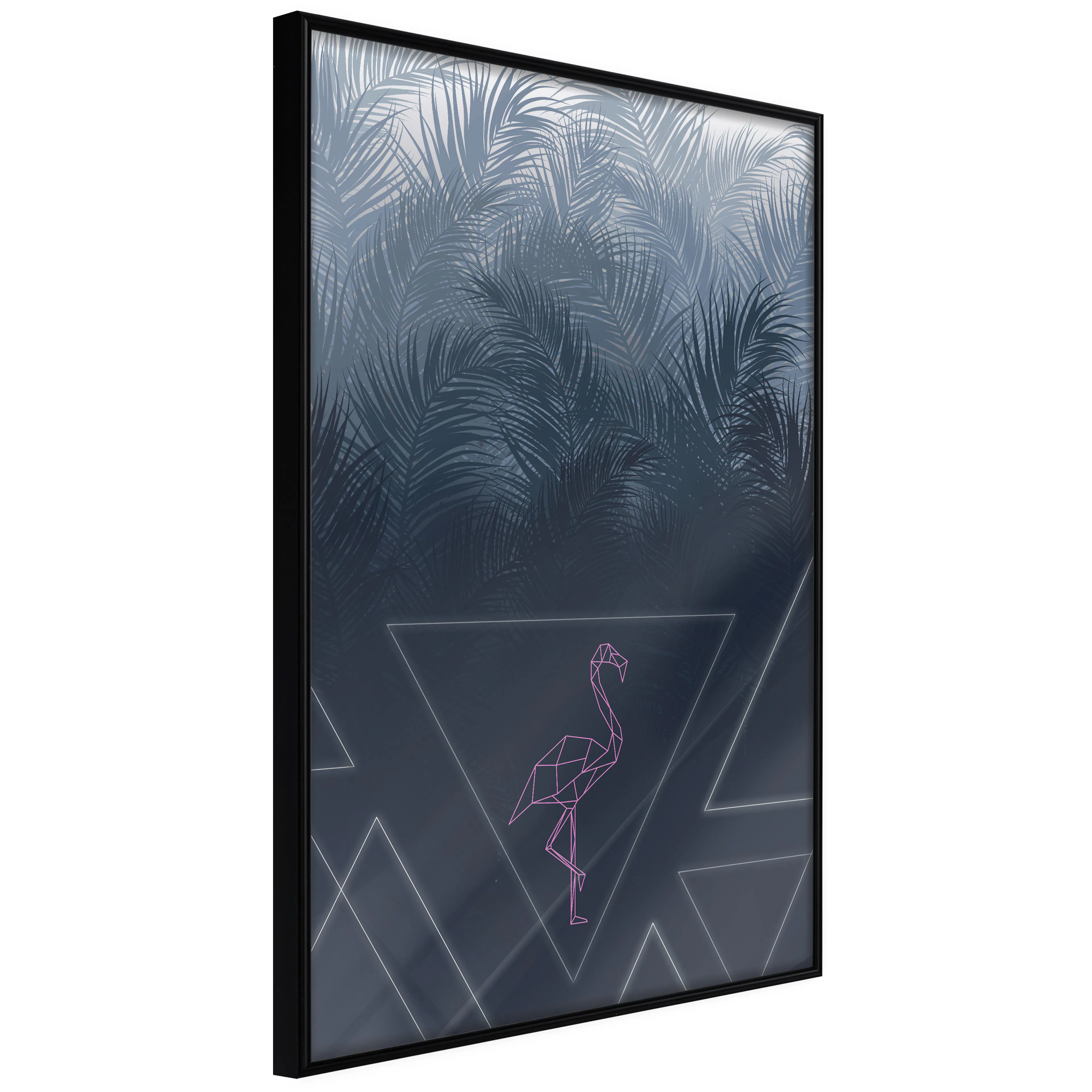 Affisch - Geometric Bird [Poster] 40x60 Svart ram, 40x60 cm