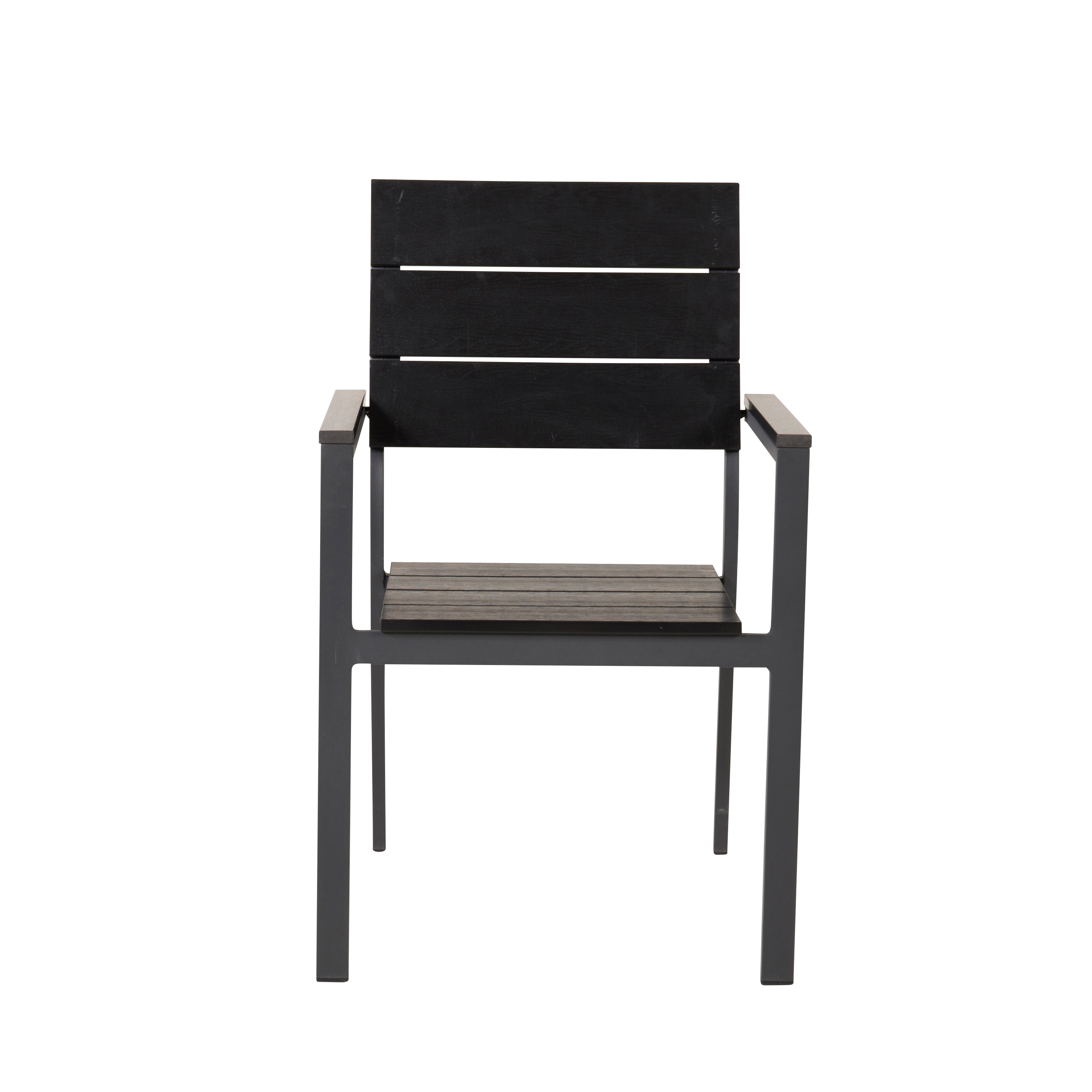 Levels Chair (stackable) - Black Alu / Black Aintwood Svart