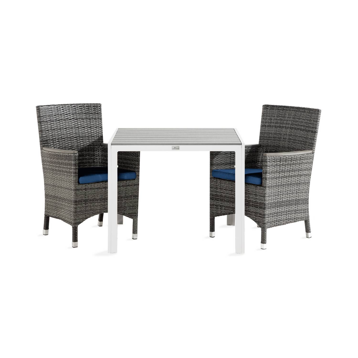 Matgrupp Comfort Garden Tunis Matgrupp Utomhus 90x90 med 2 Thor Lyx Fåtölj m Armledare m Dyna