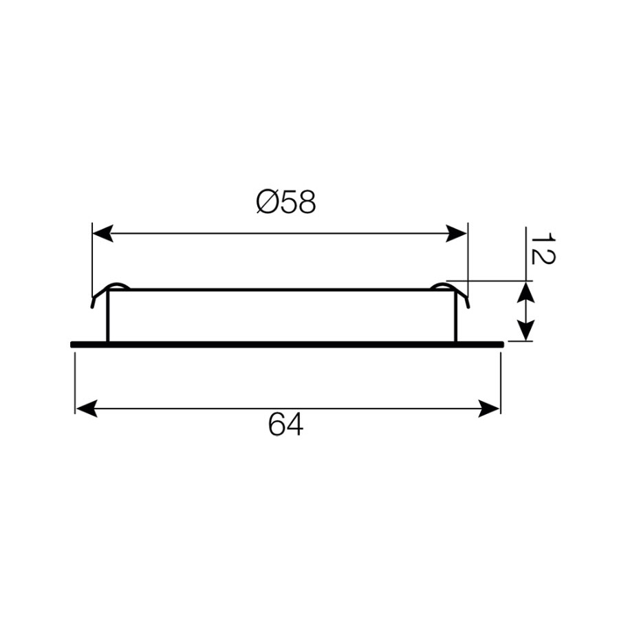 LED-Spot Beslag Design Nube 58
