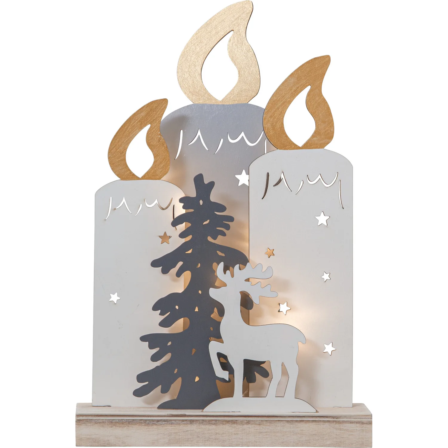 Bordsdekoration Star Trading Fauna Jul