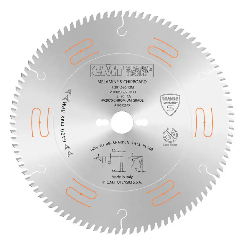 Formatsågklinga CMT Orange Tools TF Chrom