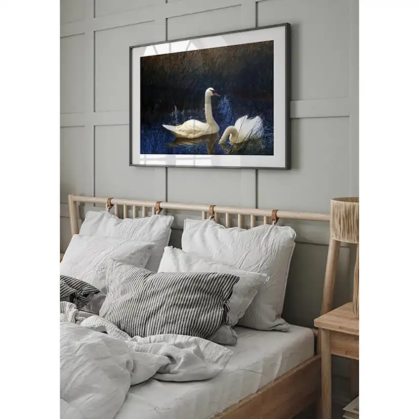 Poster Gallerix Svanar i Vass By Bruno Liljefors