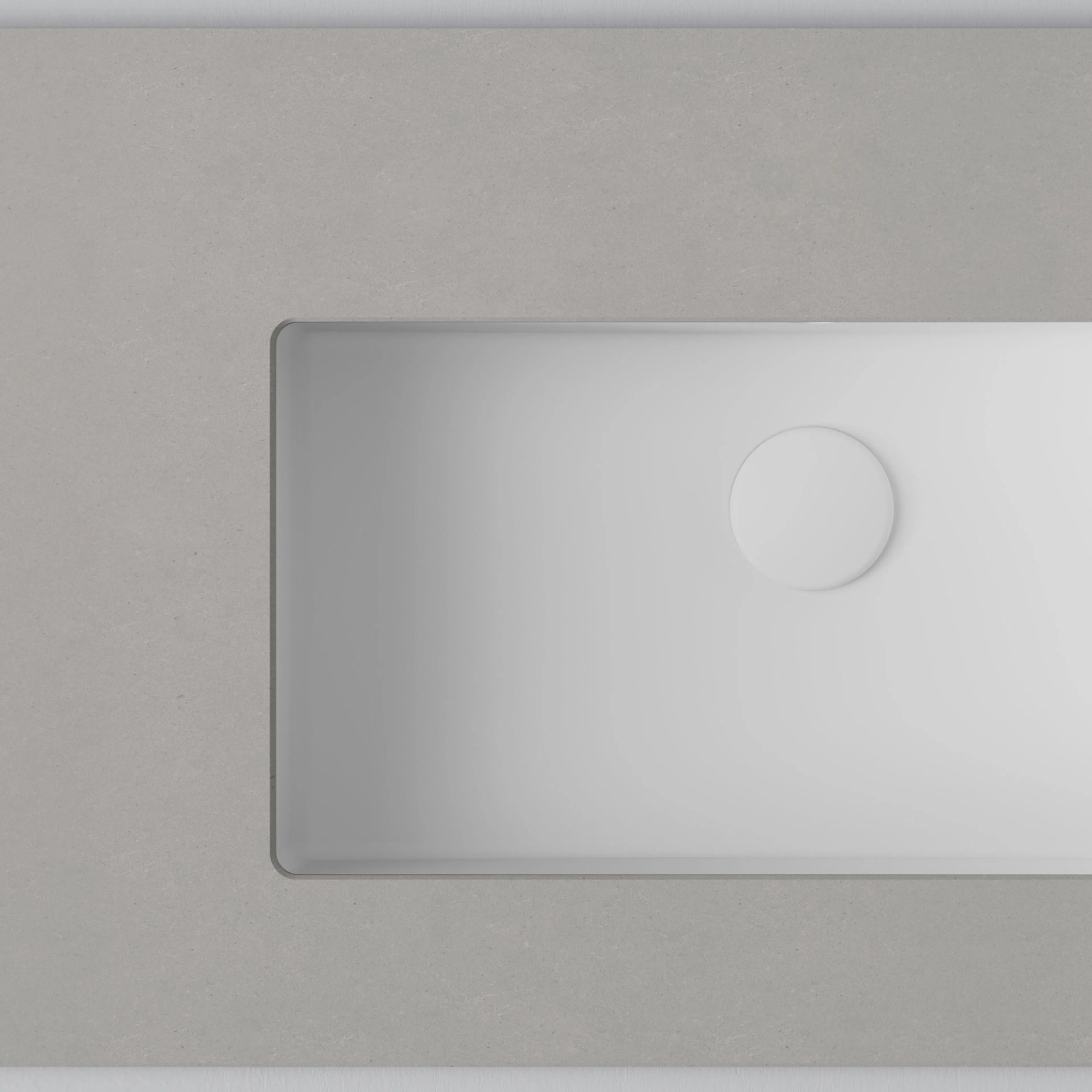 Bänkskiva INR Wave med 1 Tvättställ utan hål för Blandare