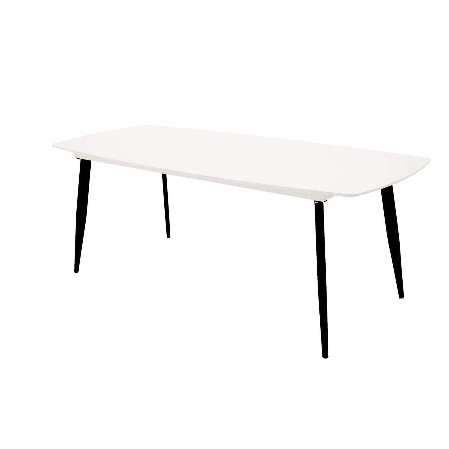 Polar Elips Matbord - Svart / Vit - 240*100*H75 Vit/Svart