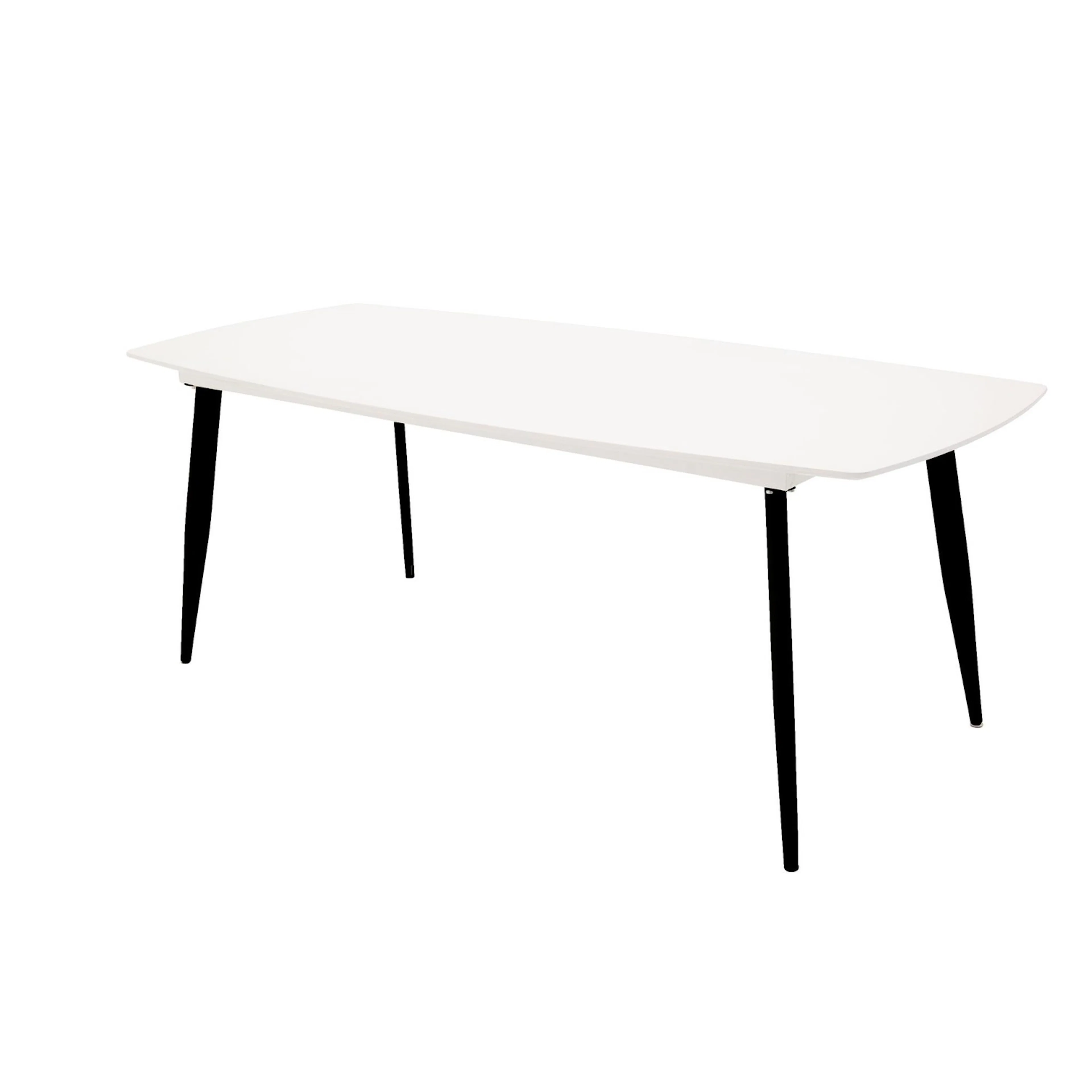 Polar Elips Matbord - Svart / Vit - 240*100*H75 Vit/Svart