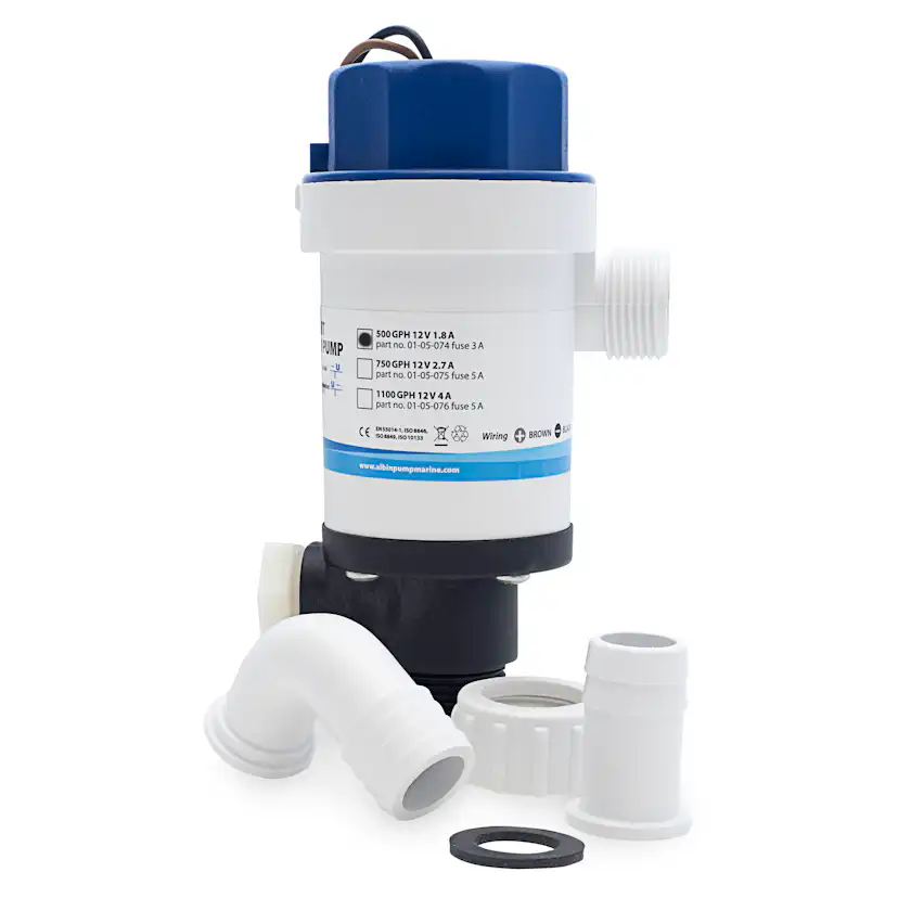 Pump Albin Group Marine Twinport Aerator 750 GPH 12V