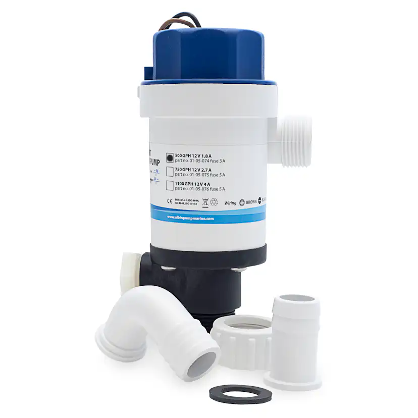 Pump Albin Group Marine Twinport Aerator 500 GPH 12V