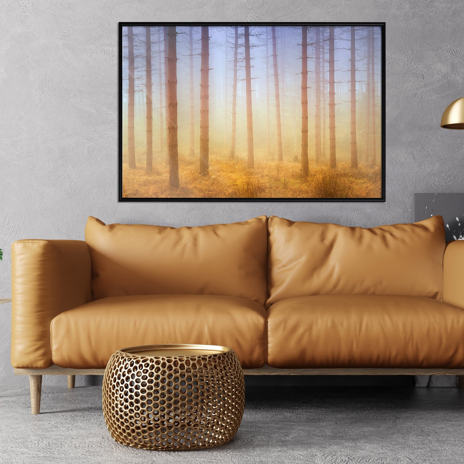 Poster Artgeist Affisch Foggy Forest