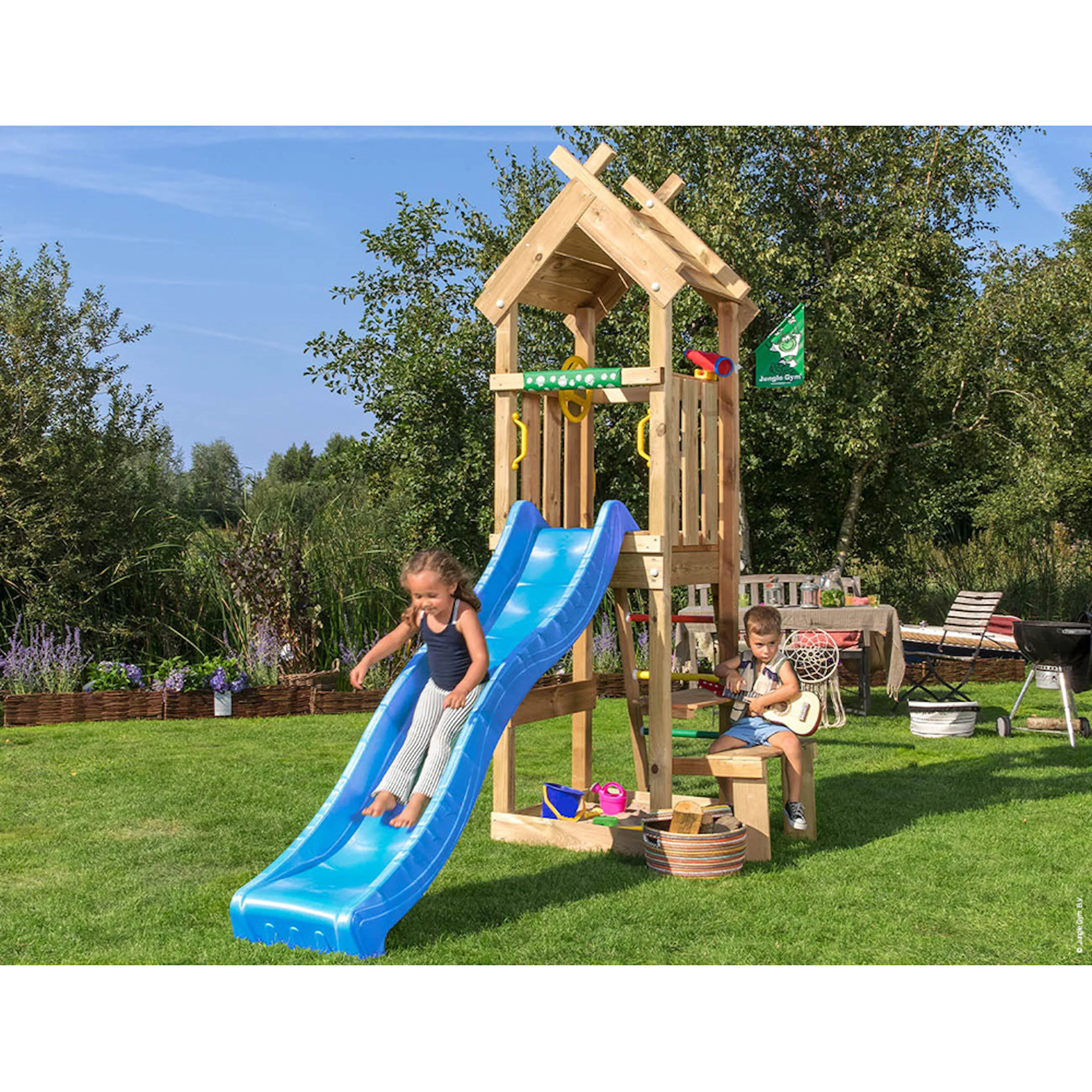 Lektorn Jungle Gym Totem Inkl Blå Rutschkana