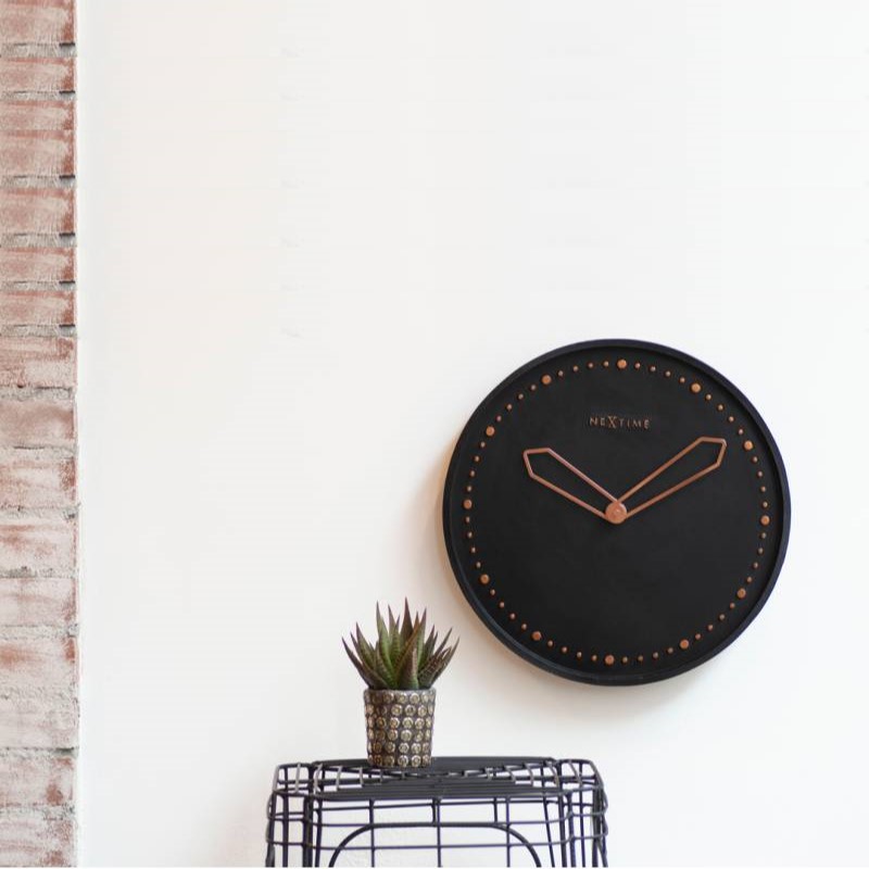 Väggklocka NeXtime Cross Guld