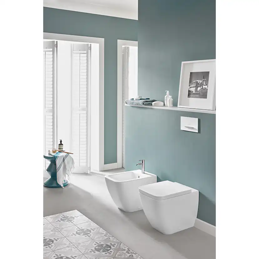 Spolknapp Villeroy & Boch ViConnect installationssystemen 92 Antracit Matt