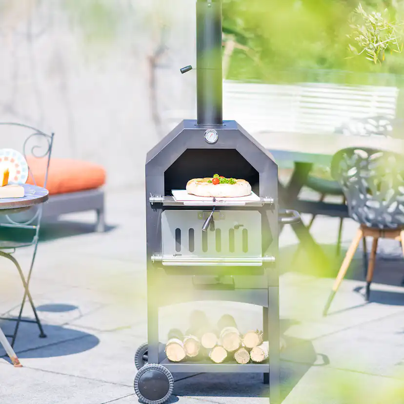 Pizzaugn RedFire Lorenzo för Utomhhusbruk inkl Pizzatallrik