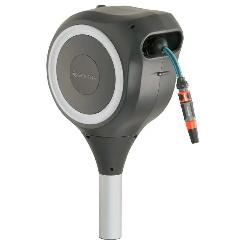 Slangbox Gardena Altan RollUp M 20m Vit