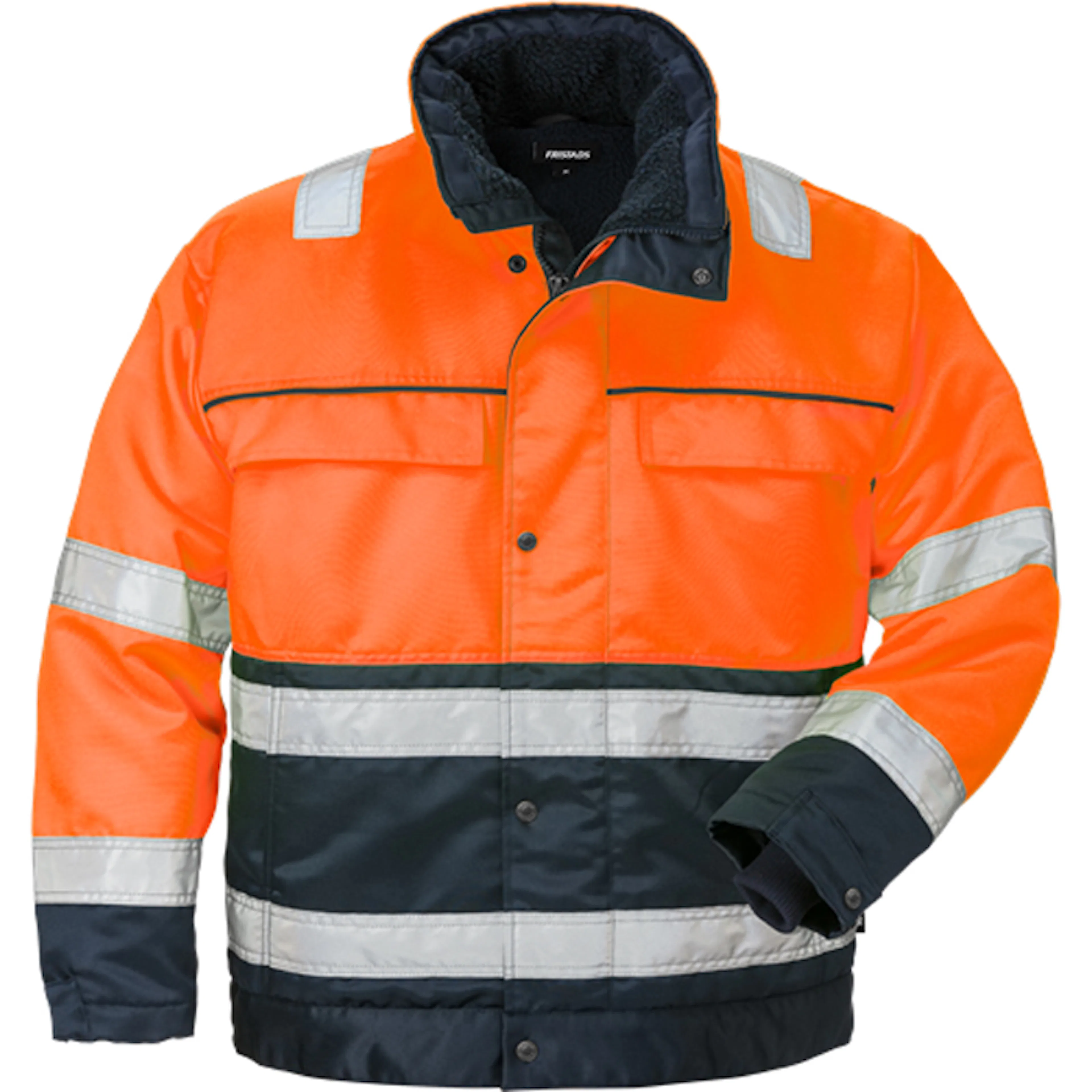 Varselorange/Marinblå