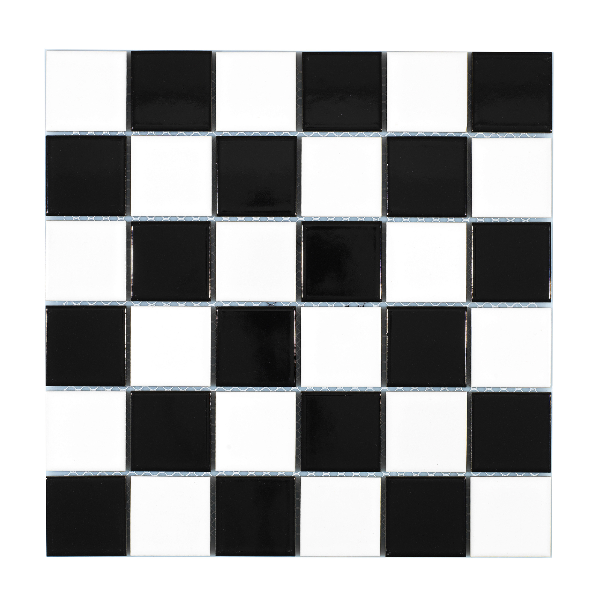 Klinkermosaik Arredo Titan Mix Svart/Vit Blank 5x5 cm